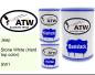 Preview: Jeep, Stone White (Hard top color), SW1: 500ml Lackdose + 500ml Klarlack + 250ml Härter - Set, von ATW Autoteile West.